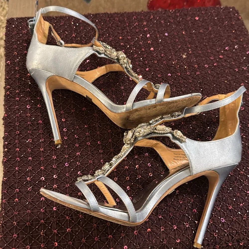 Badgley Mischka evening heels size 8 - Picture 6 of 6